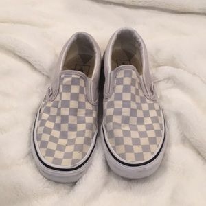 🔥VANS CHECKERBOARD SLIP-ON SHOE! LAVENDER/WHITE🔥